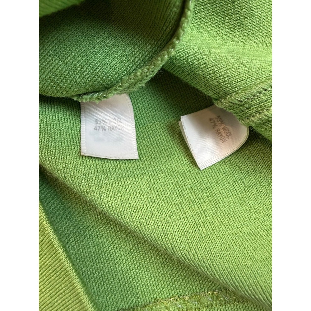 St.‎ John Collection Green Knit Jacket & Tank Set Size 16 XL Wool Blend Santana - Picture 5 of 8